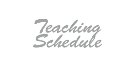 Teaching Schedule